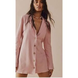 Free People Lizzie Romper Blazer One Piece size medium